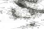 Detaljan prikaz Unija na V. pomorskoj karti edicije Carta di cabottagio del Mare Adriatico, 1822.